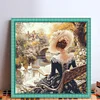 Victorian Girl-14CT Stamped Cross Stitch 50*50cm/19.69*19.69in