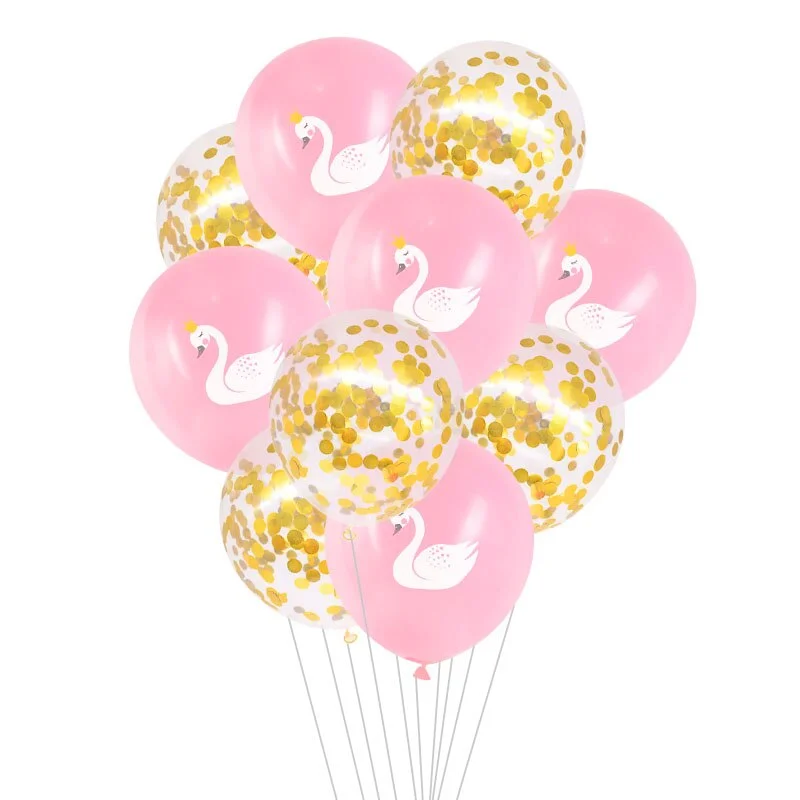 10/15pcs Swan Latex Balloons for Wedding Girl Birthday Party Decoration Baby Shower Party Supplies Air Helium Globos Kids Toy