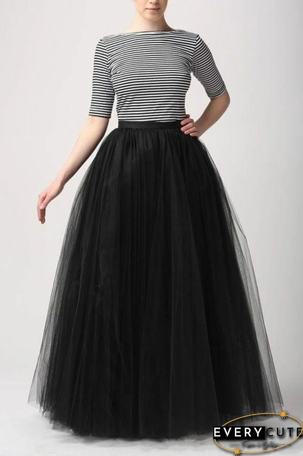 Plus Size Hot Pink 5 Layers Tulle Skirt Summer Maxi Skirts Tutu Pleated Skirtnew