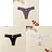 Boycrud 3PCS Women Sexy Lace Panties Low-waist  Temptation Underwear T-Back Thong Female G String Breathable Lingerie Briefs Embroidery