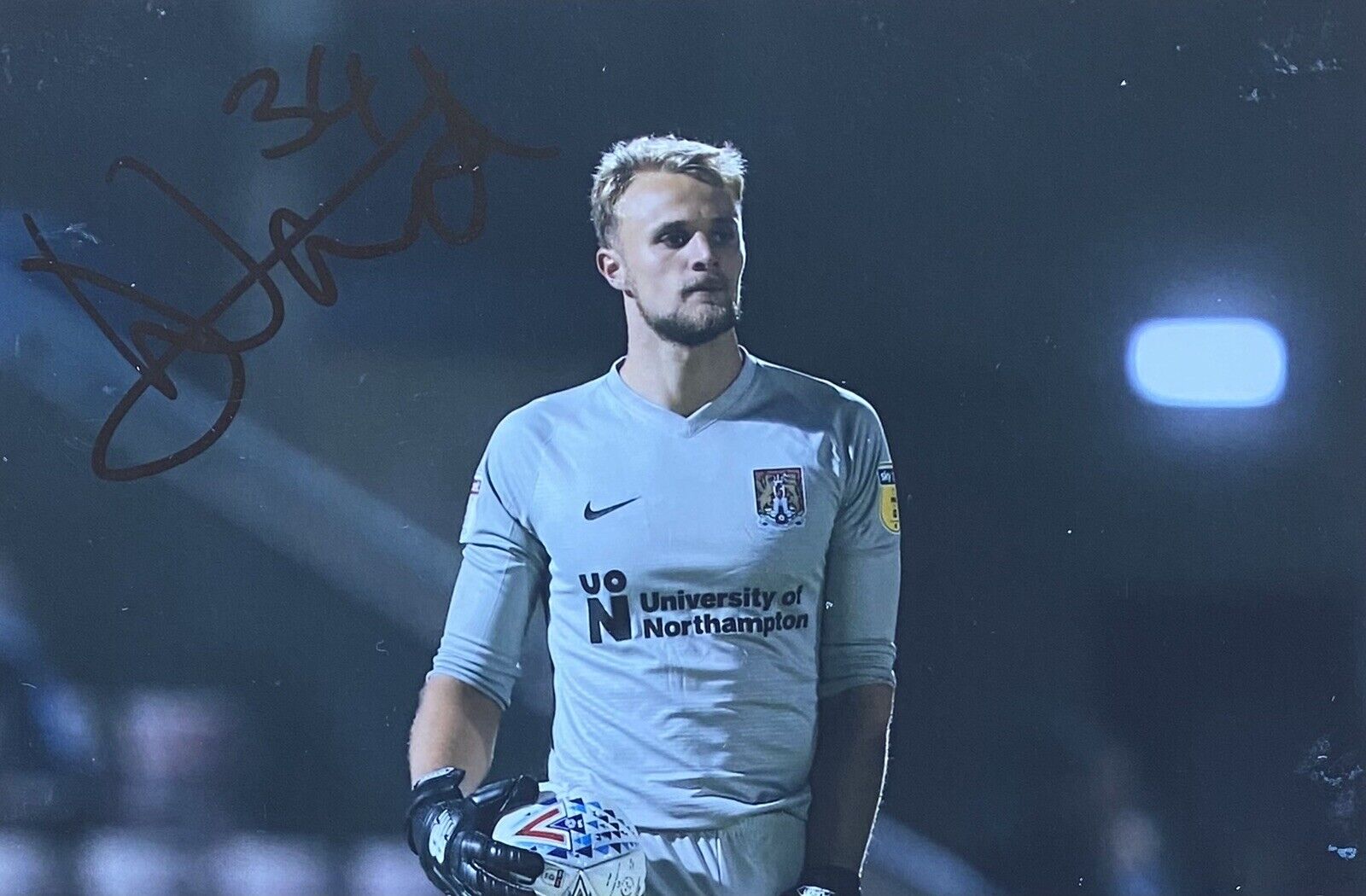 Lewis Ward Genuine Hand Signed Northampton Town 6X4 Photo Poster painting