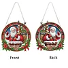 Diamond Painting Acrylic Santa Claus Pendant Kits for Home Wall Decor