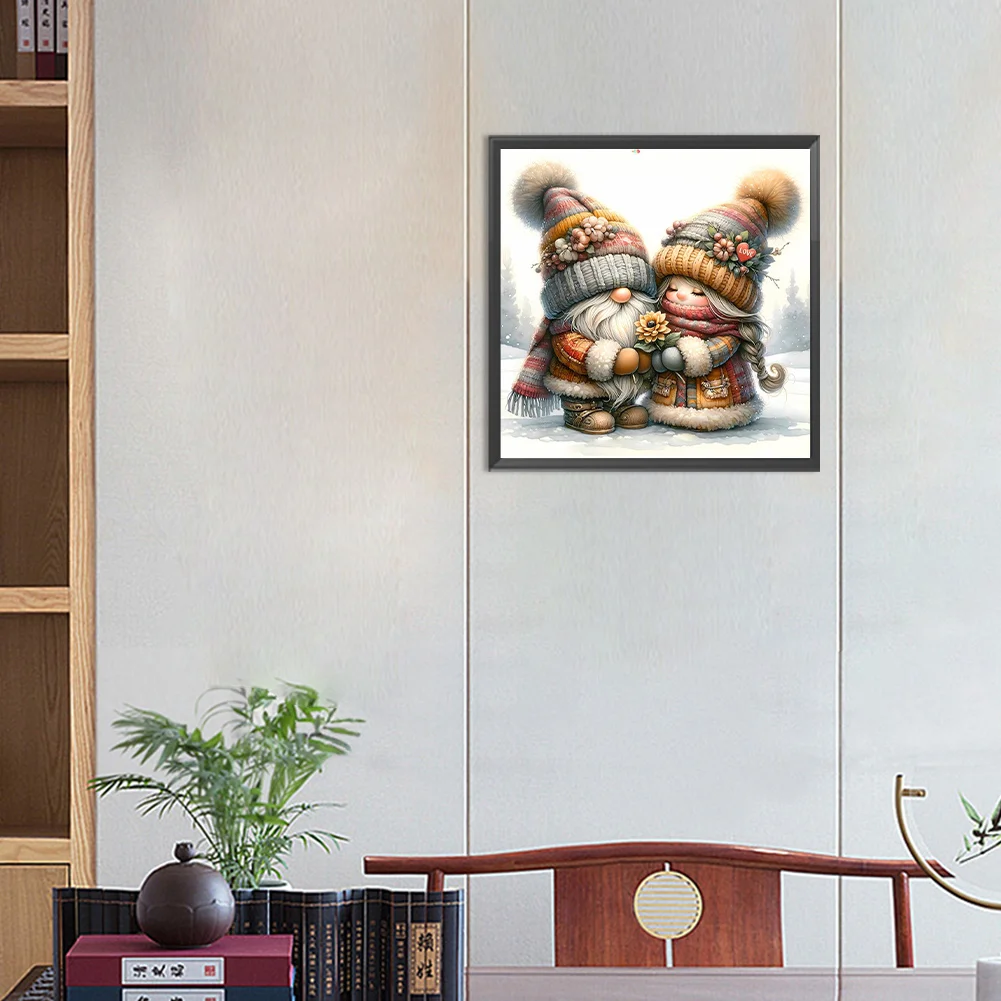 Diamond Painting - Full Round Drill - Gnome Love(Canvas|30*30cm)