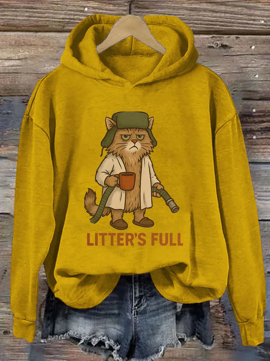 Litter's Full Christmas Vacation Cat Hoodie