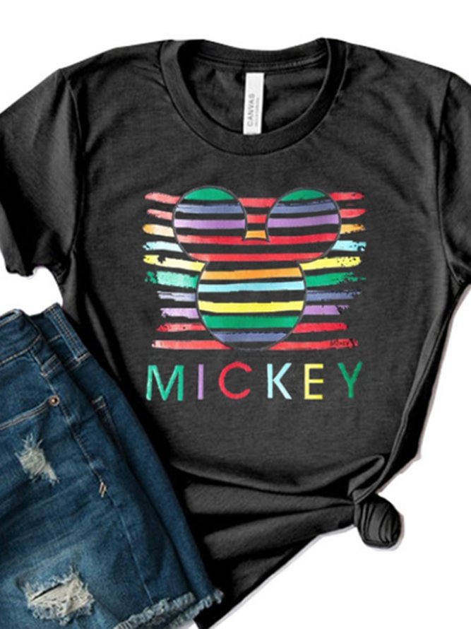 Plus Size Casual Animal Shirts & Tops