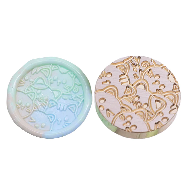 Diy Fire Lacquer Round Sealing Wax Stamp Head 25Mm gbfke
