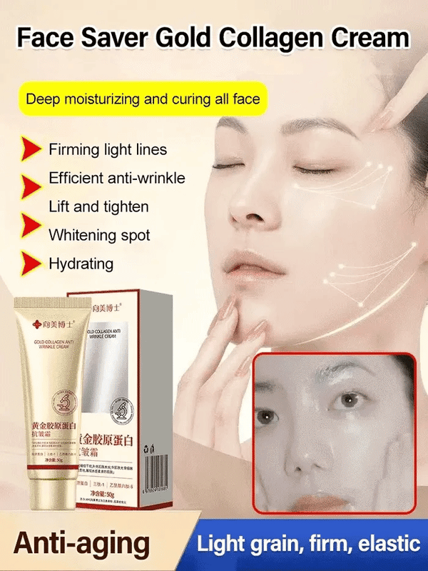 🎁Gold Collagen Anti-Wrinkle Cream⏰Promotion 49% OFF Limited Time🛒
