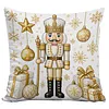 Christmas Nutcracker DIY 11CT Stamped Cross Stitch Pillow Cover Kit 45x45cm tapestrymarket