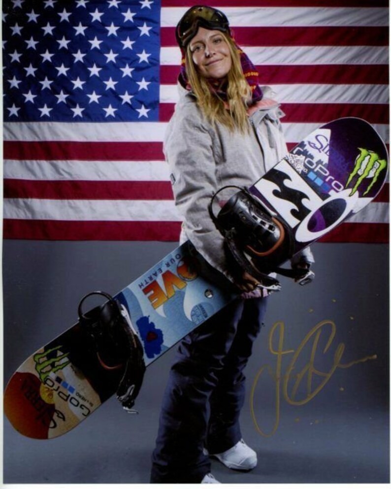 Jamie anderson signed autographed olympic snowboarder Photo Poster painting