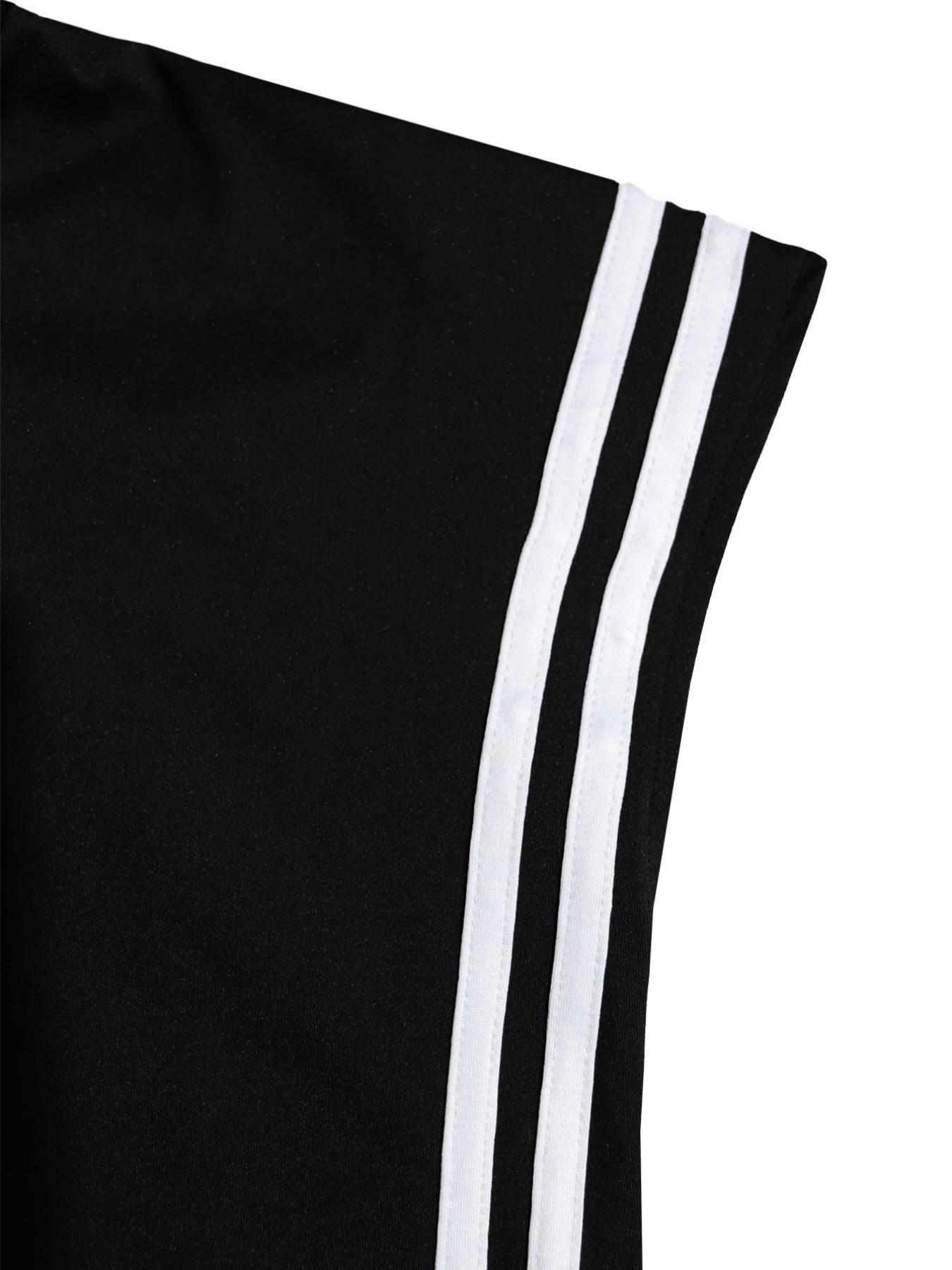 Women's Sporty Two-Piece Set, Comfortable Stylish Striped Hoodie & Loose Pants, Casual Streetwear, Athleisure Wear Set, Perfect for Daily Wear, Tracksuits