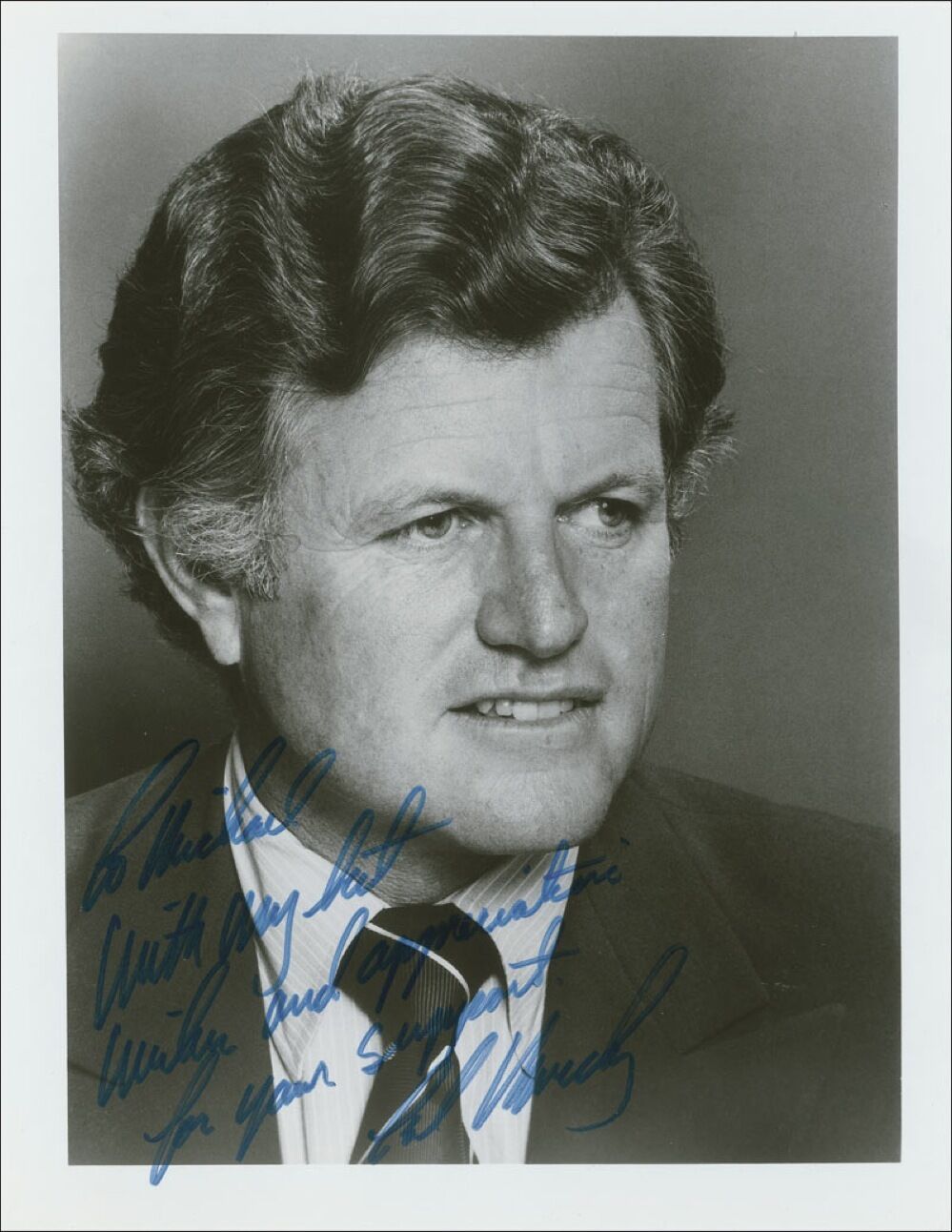 EDWARD 'TEDDY' KENNEDY Signed Photo Poster paintinggraph - former US Politician - preprint