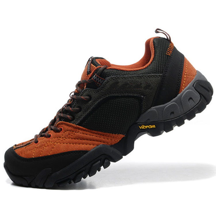 FREE SHIPPING Outdoor hiking shoes Men's shoes Leather wear-resistant hiking shoes 