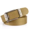 Unisex Vintage Outdoor Automatic Buckle Thickened Nylon Canvas Belt by Inlyline