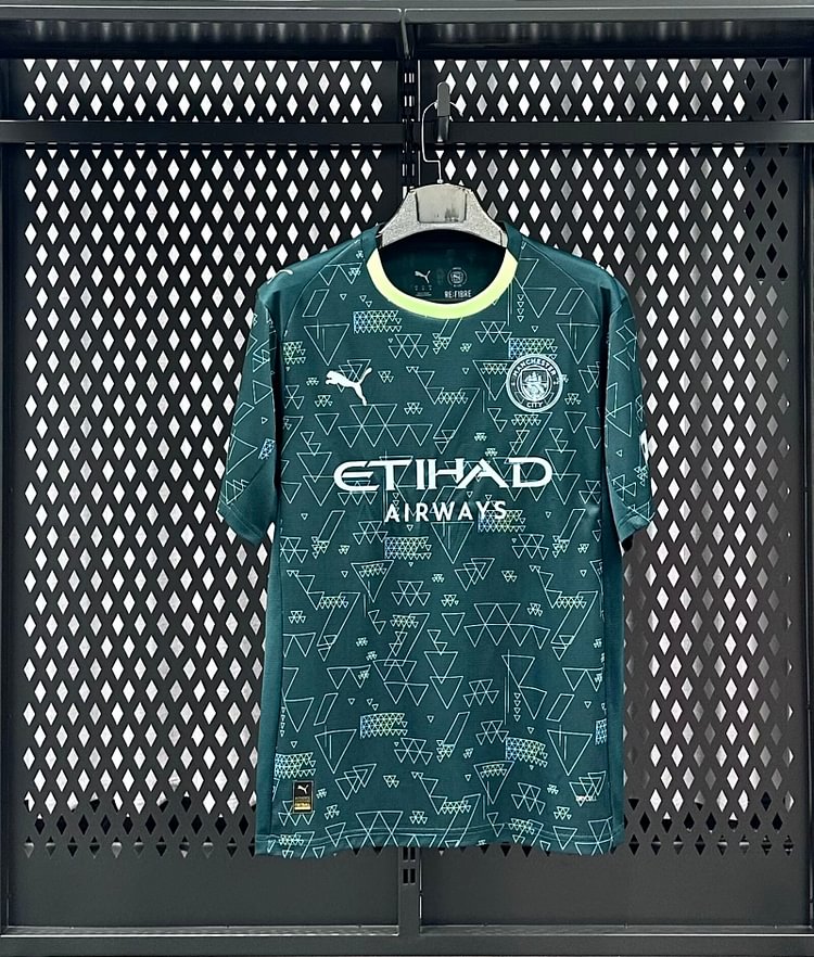 Manchester City's three away green jerseys in the 2026-27 season - Fan Edition