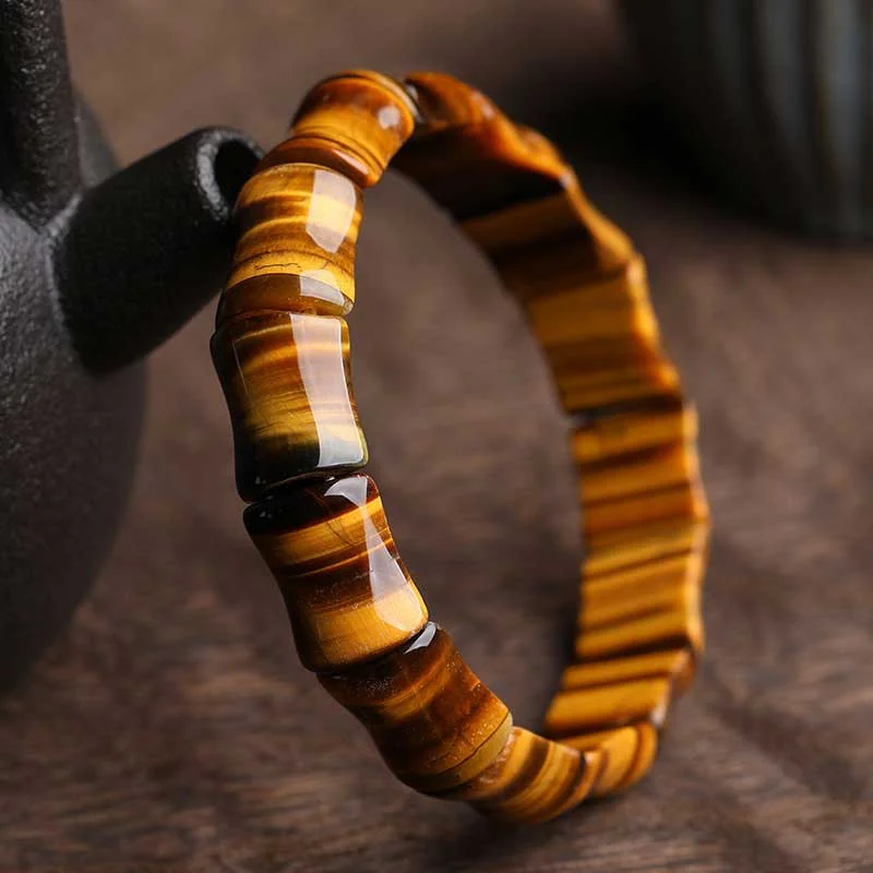 Natural Tiger Eye Strength Protection Bracelet