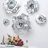 6 Pack | 8" Silver Real Touch Artificial Foam DIY Craft Roses