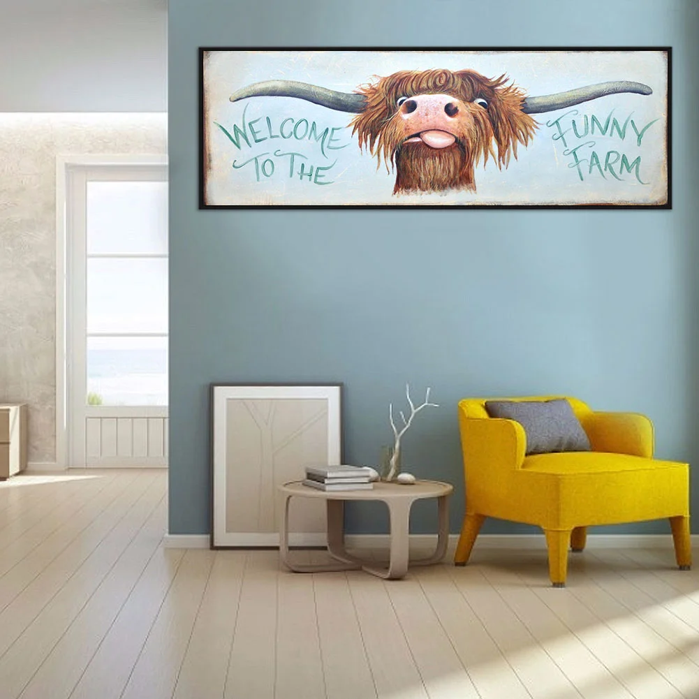 Diamond Painting - Full Round Drill - Fun Yak(80*30cm)