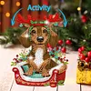 DIY Christmas Dachshund-Acrylic Diamond Painting Ornaments With Shaking Head Function