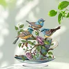 Teetasse Vogel 2d Flachdruck DIY Desktop Diamant Kunst Kits Schlafzimmer Tisch Dekorationen
