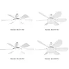 Socket Fan Light with Remote Screw in Ceiling Fan in Light Socket for Bedroom