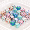 Lovely Chessboard Flower Dice Square Acrylic Beads DIY Jewelry