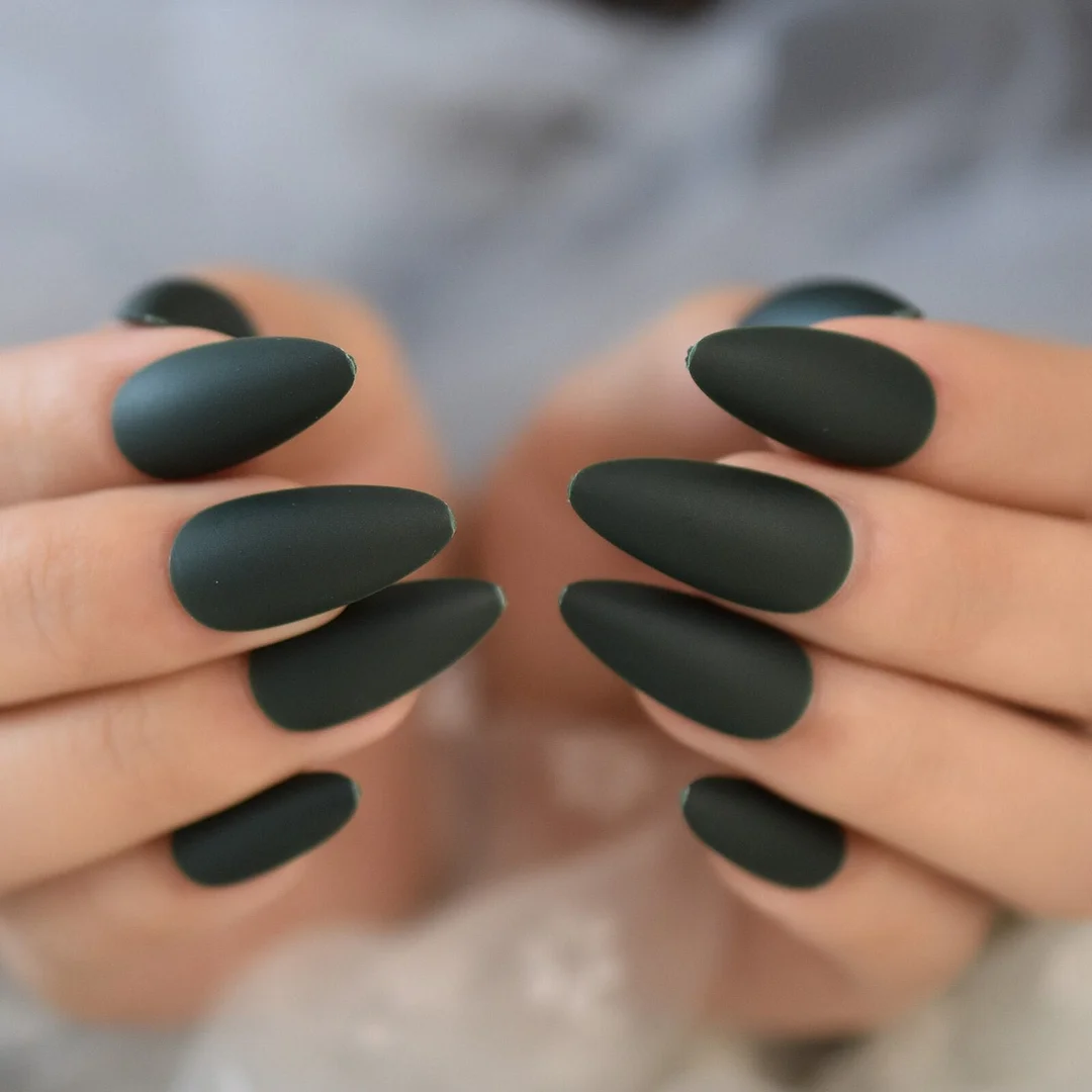 Grid Medium-Long Nails Press On Nails Coffin Colorful Pre-Design Reuseable Charms Nails Supplies For Professionals EchiQ Nails-Nail Inspo