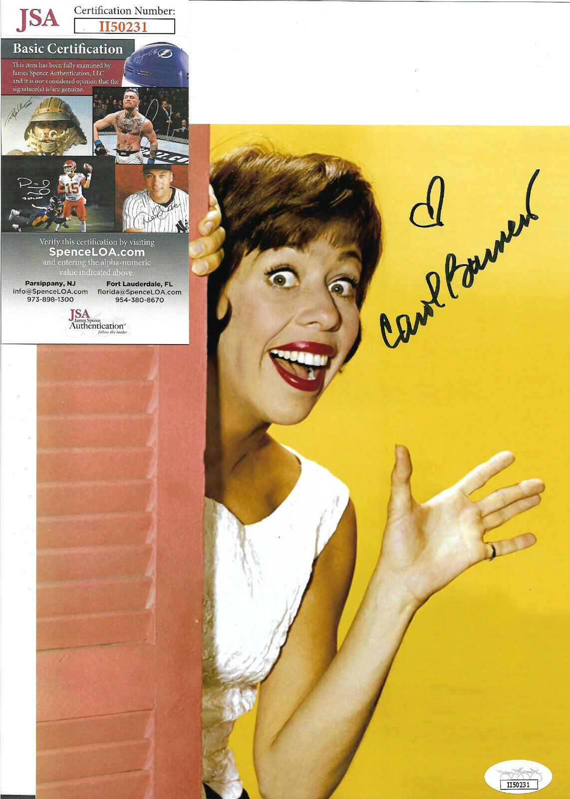 Carol Burnett Authentic Signed 8x10 Photo Poster painting Autographed, Actress, JSA COA