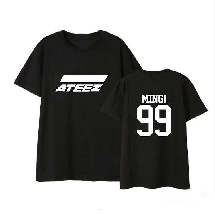ATEEZ 멋 Tシャツ ATEEZ Unisex-Adult Standard Official Merch Exclusive Group T