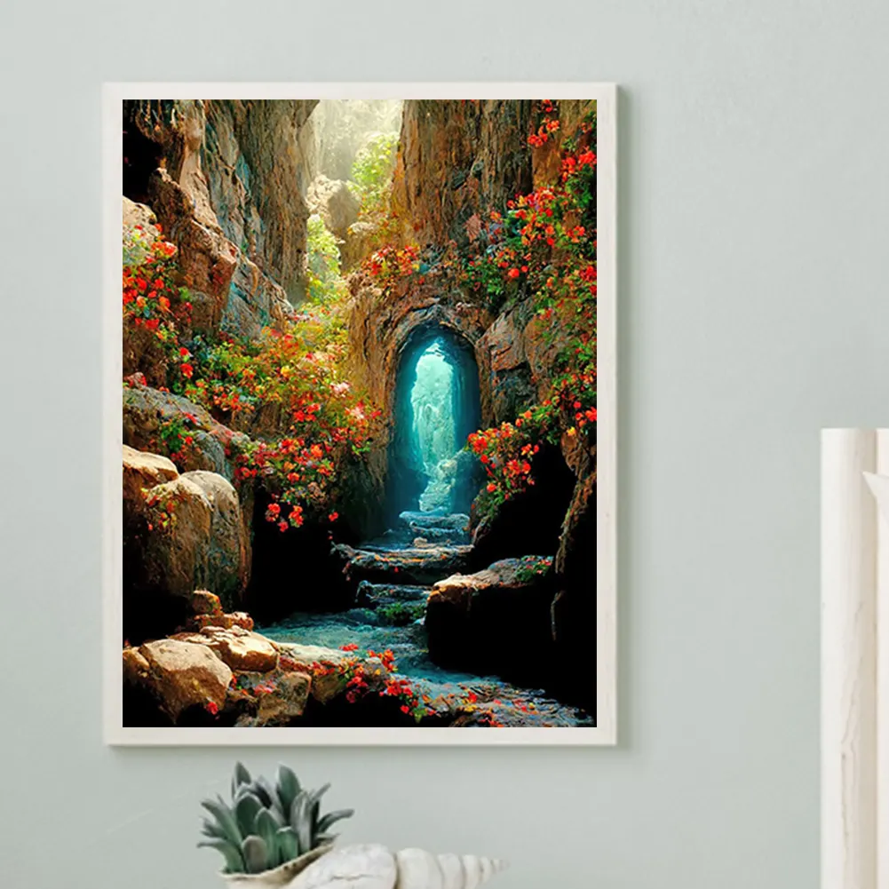 Full Round Diamond Painting 40*50cm - Cave