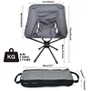 Swivel camping chair, compact and foldable, installs in 30 seconds, lightweight outdoor backpacking chair for camping, travel, hiking, beach, holds 300 lbs.