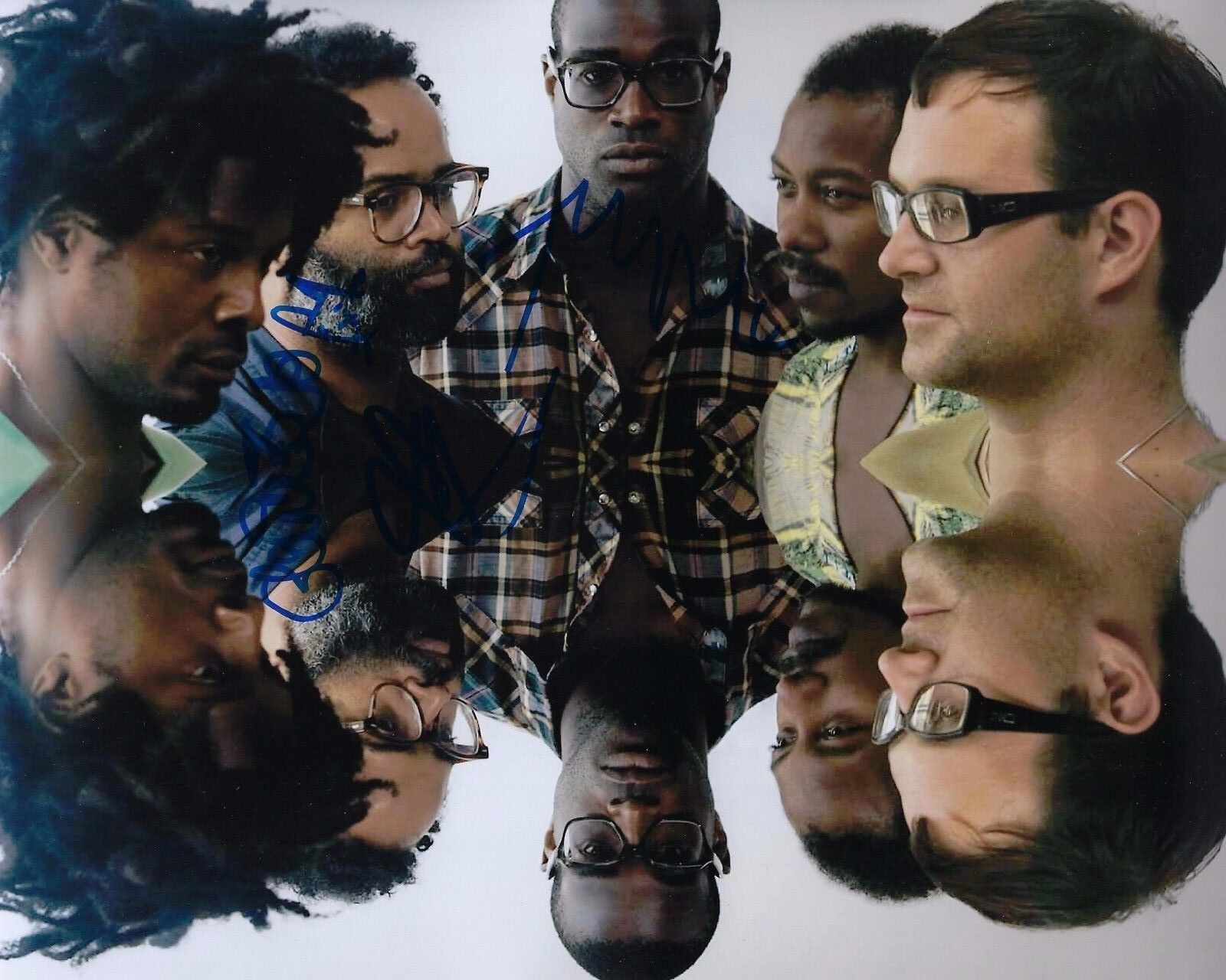 GFA Tunde Adebimpe Kyp * TV ON THE RADIO * Band Signed 8x10 Photo Poster painting PROOF T1 COA