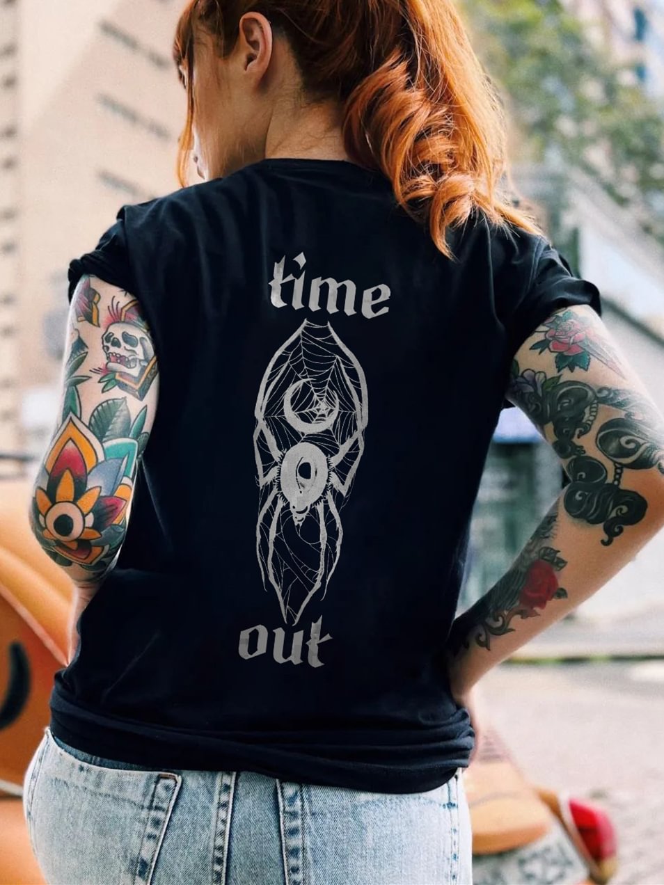 Time Out Printed Women's T-shirt - Minnieskull