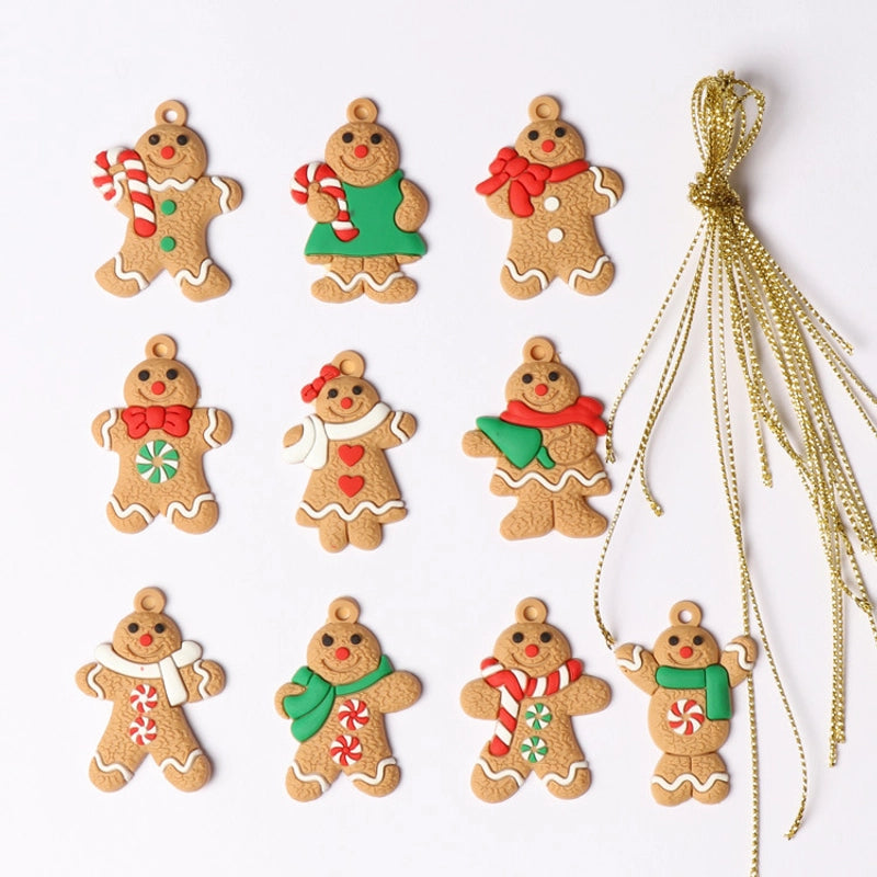 2022 New Christmas Tree Diy Pendant Gingerbread Man Twelve Source Manufacturers Christmas Scene Layout Pendant