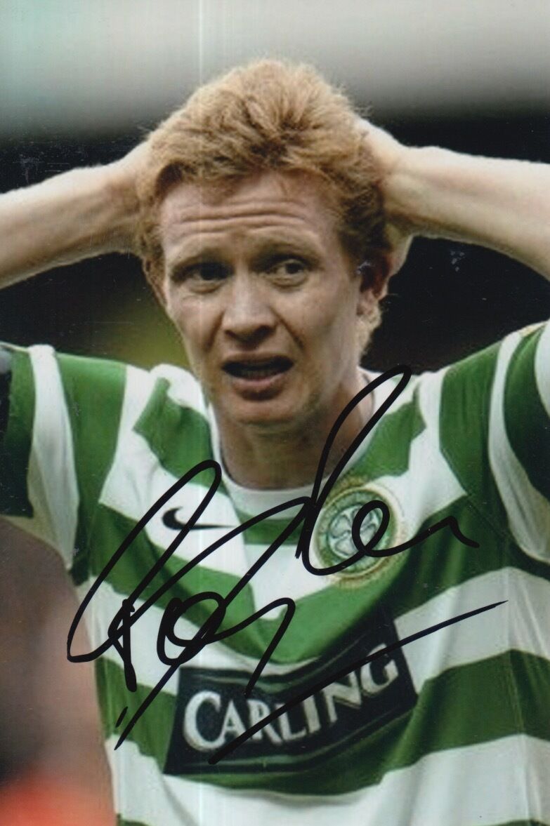 CELTIC HAND SIGNED BARRY ROBSON 6X4 Photo Poster painting 1.