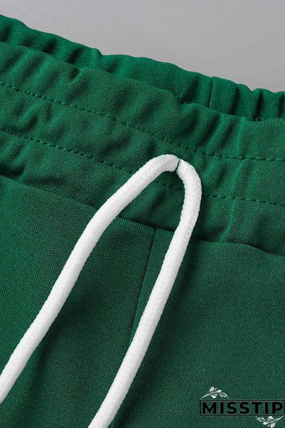 Blue Fashion Casual Solid Basic O Neck Short Sleeve Two Pieces