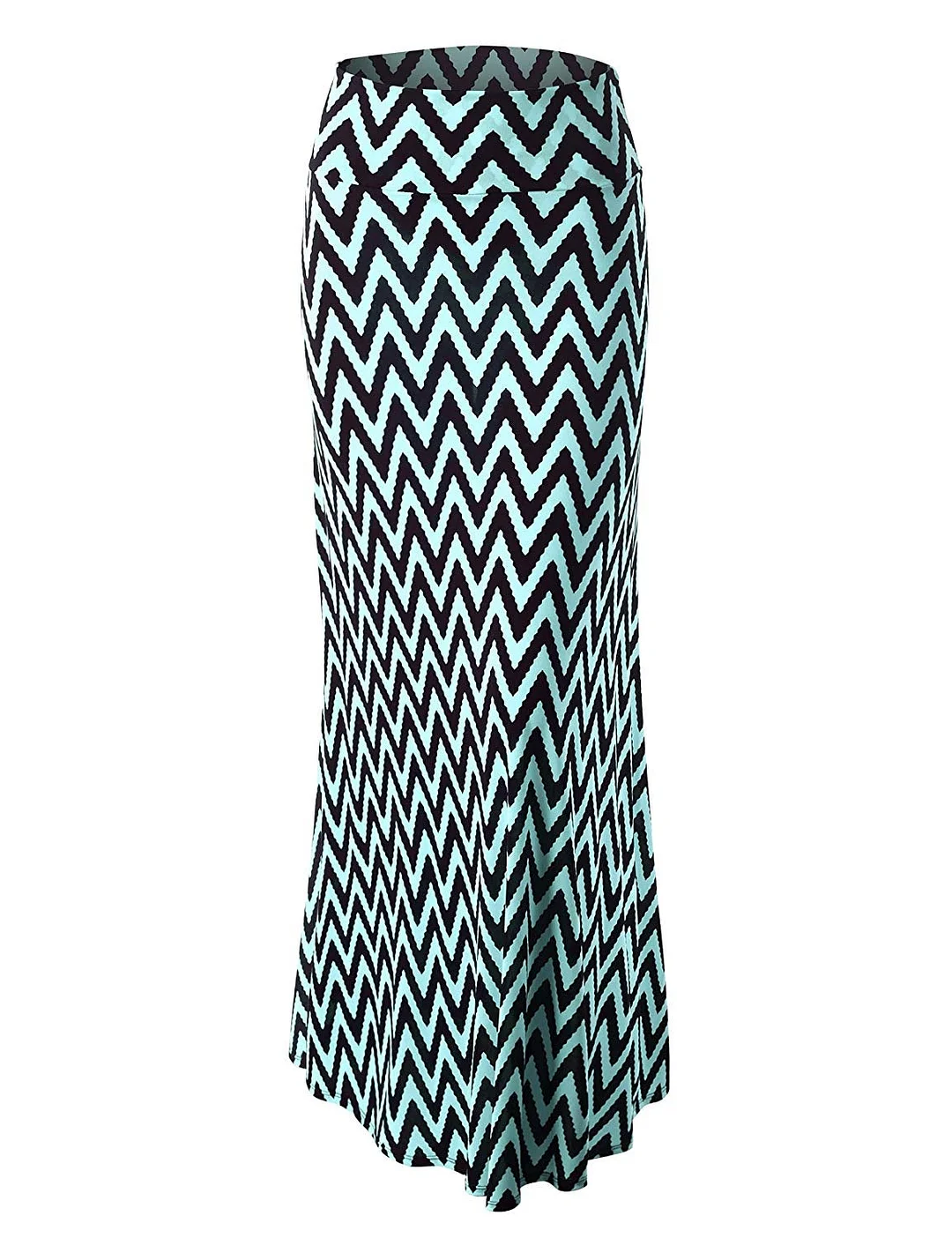 Women's Maxi Skirt Basic Solid Tie Dye Foldable High Waist Floor Length Maxi Skirt S-3XL Plus Size