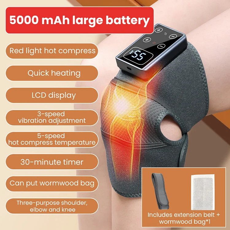 Self-heating electric joint massager