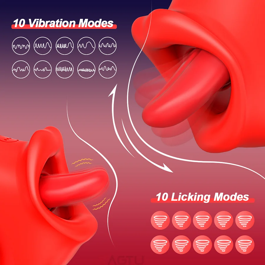 Handheld Tongue-licking Clit Stimulator