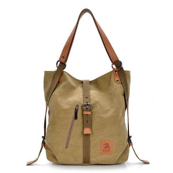 Casual Microfiber Handbag Shoulder Bags Backpack