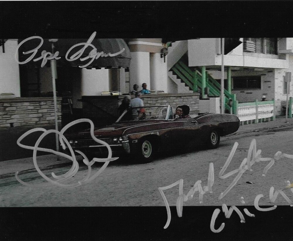 * STEVEN BAUER, PEPE SERNA & ANGEL SALAZAR * signed 8x10 Photo Poster painting * SCARFACE * 5