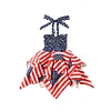 Baby Girls Independence Day Ruffle 4th of July Stripe Stars Print Dress