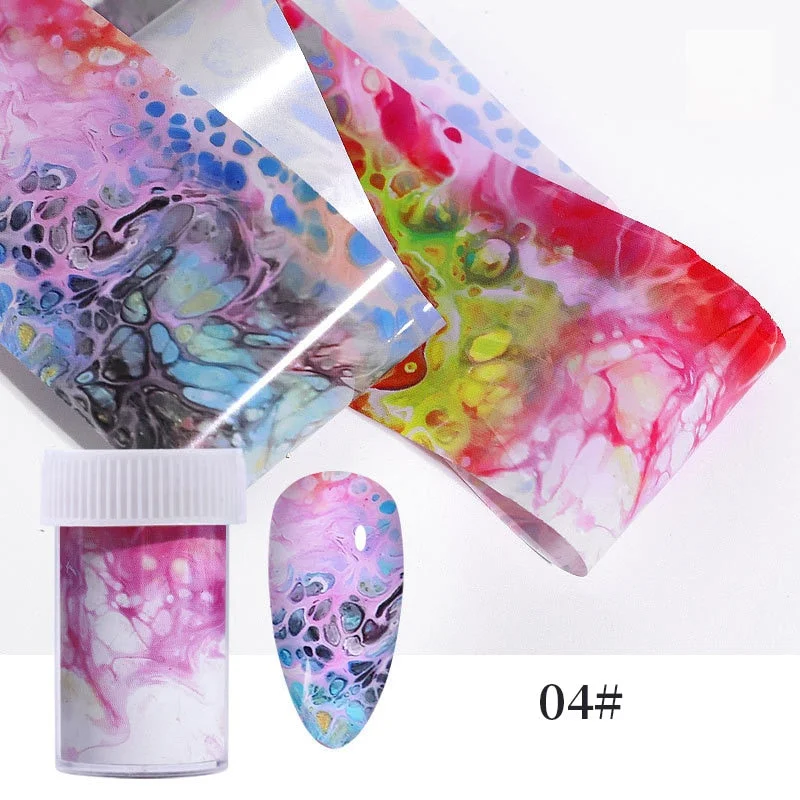 Nail Foils Flowers Nail Stickers Transfer Decals Sliders Christmas Halloween Print Nail Art Decorations DIY Tips Adhesive Wraps