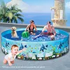 Inflatable Swimming Pool Large Capacity Blow Up Family Pool Bathtub Pool for Kid