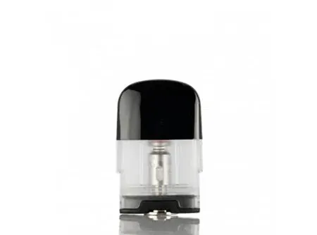 Uwell Caliburn G replacement empty pod with black mouthpiece and clear tank