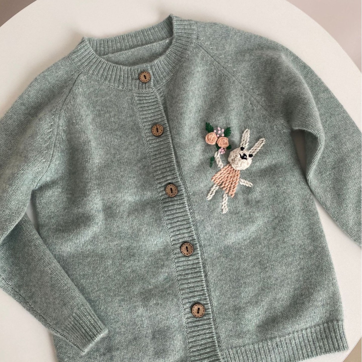 Cartoon Embroidery Kid's Cashmere Sweater REAL SILK LIFE