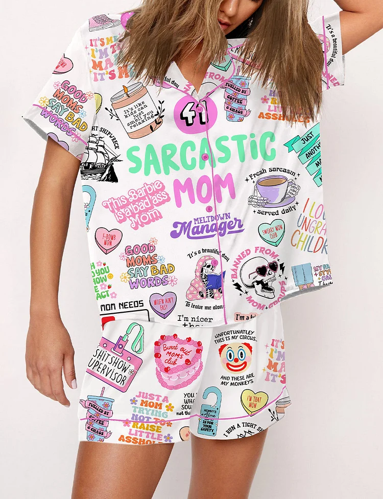Women's Sarcastic Mom Pajama Set