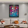 Glass Painting Mermaid-14CT Stamped Cross Stitch 45*60cm/17.72*23.62in (Big Size)