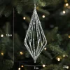 Silver Shimmers Christmas's Tree Hanging Decors