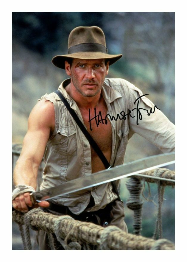 HARRISON FORD - INDIANA JONES AUTOGRAPH SIGNED PP Photo Poster painting POSTER