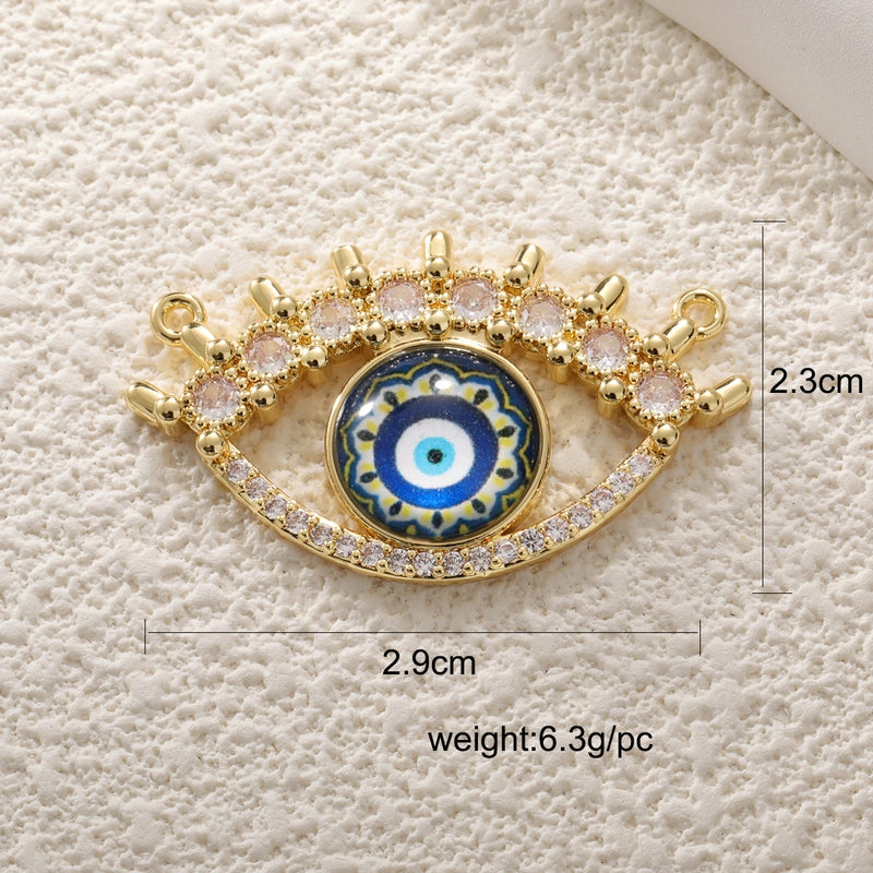 1 Piece Copper Devil’s Eye Jewelry Accessories Pendant